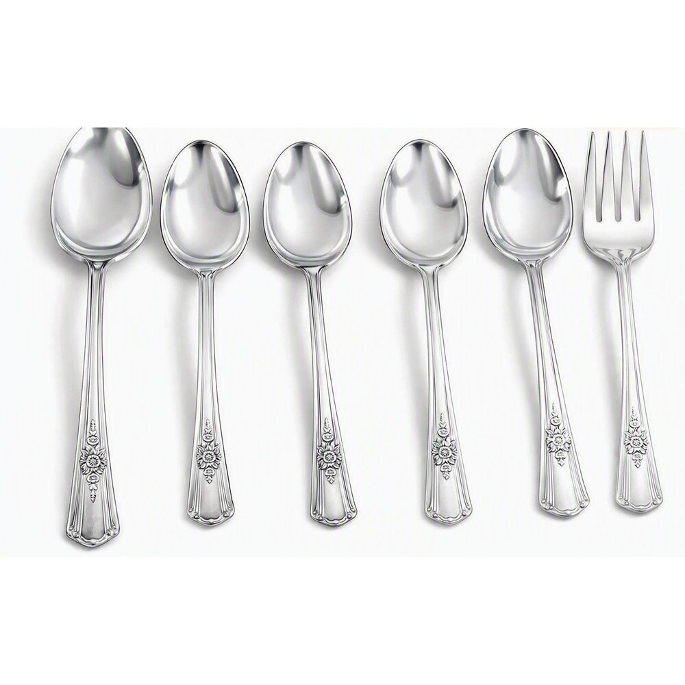 Wm Rogers Overlaid Silverplate 6 Pieces Desire Pattern MCF 1930s-1940s